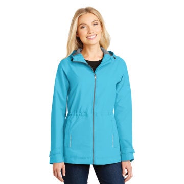 L-L7710 Ladies Port Authority Northwest Slicker Rain Jacket - Isla Blue ...